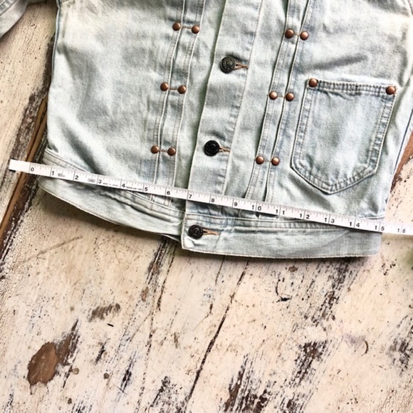 DENIM & SUPPLY Vintage Light Blue Classic Trucker Jacket XS - Picture 6 of 11